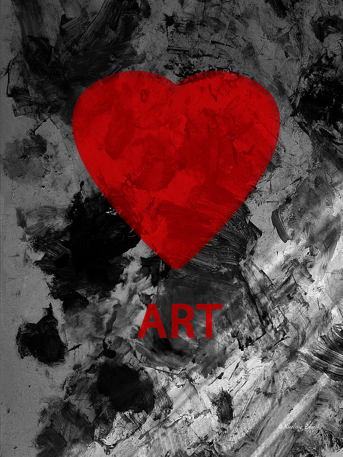 Love Art 1 Mixed Media by Xueling Zou