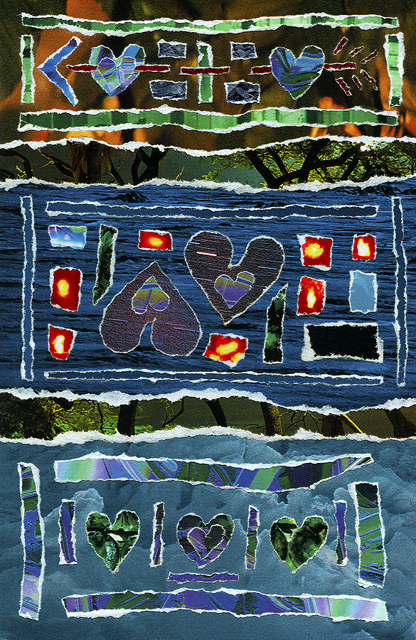 Love - best spent currency Mixed Media by Kenneth James