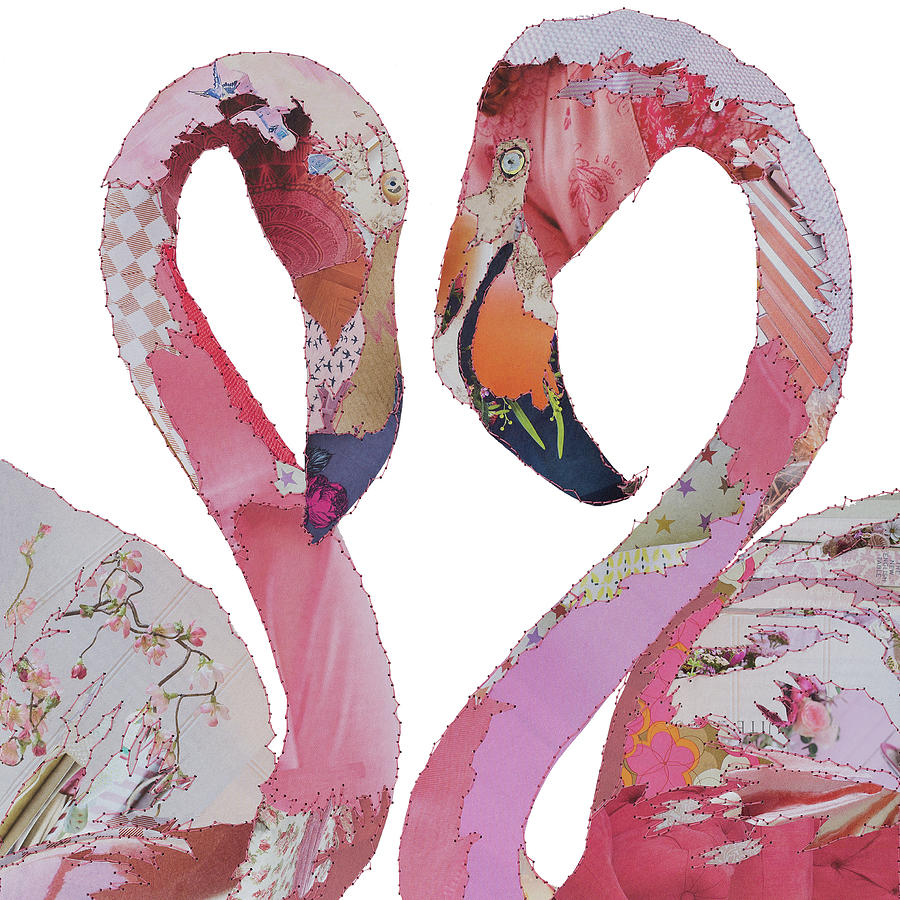 Love Birds - Flamingos Painting by MGL Meiklejohn Graphics Licensing