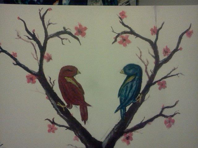 Love Birds Painting by Heather Brown - Fine Art America