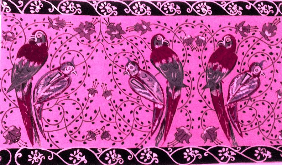 Birds Painting - Love Birds by Karunita Kapoor Birds Painting - Love Birds by Karunita Kapoor