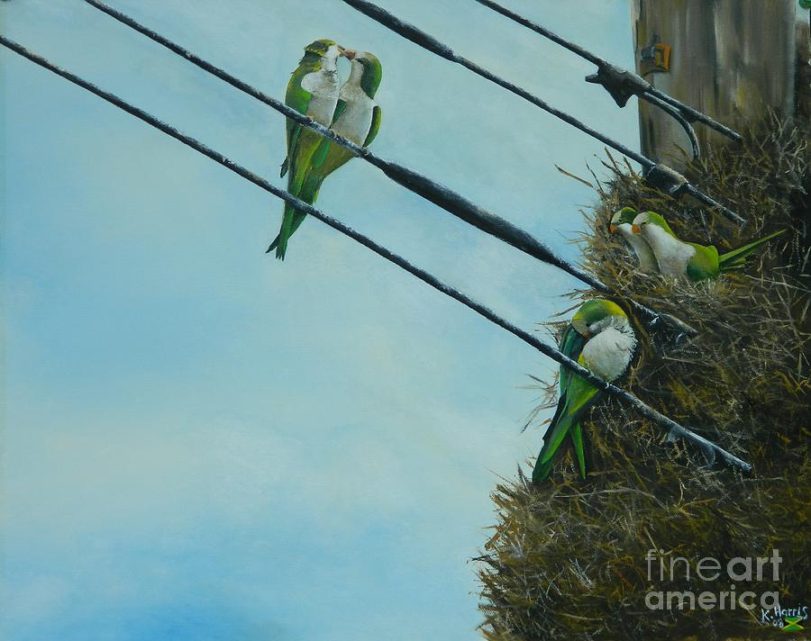Love Birds Painting by Kenneth Harris