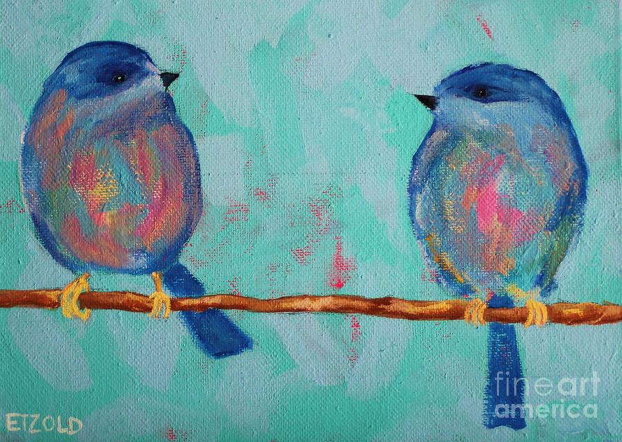 Love Birds Painting by Melinda Etzold