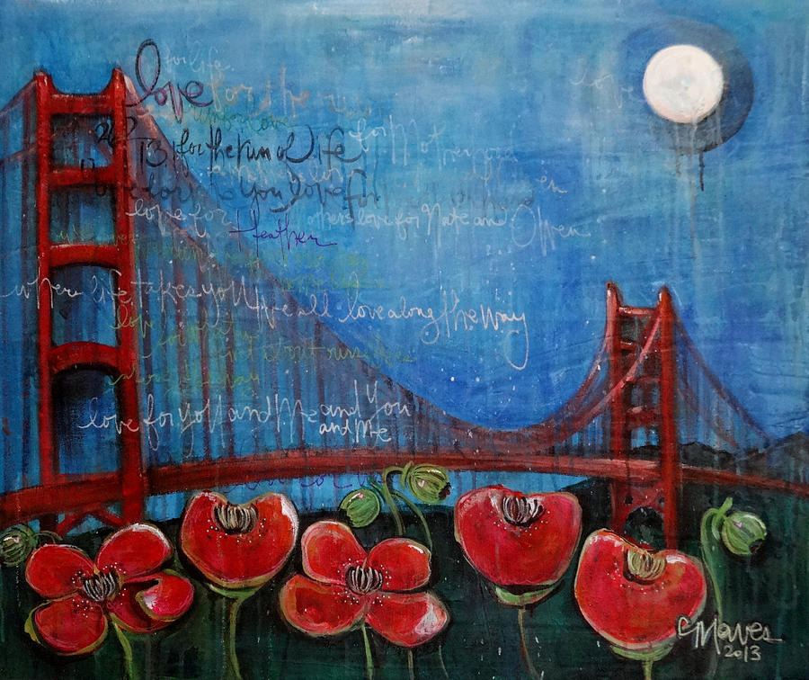 Love for San Francisco Painting by Laurie Maves ART
