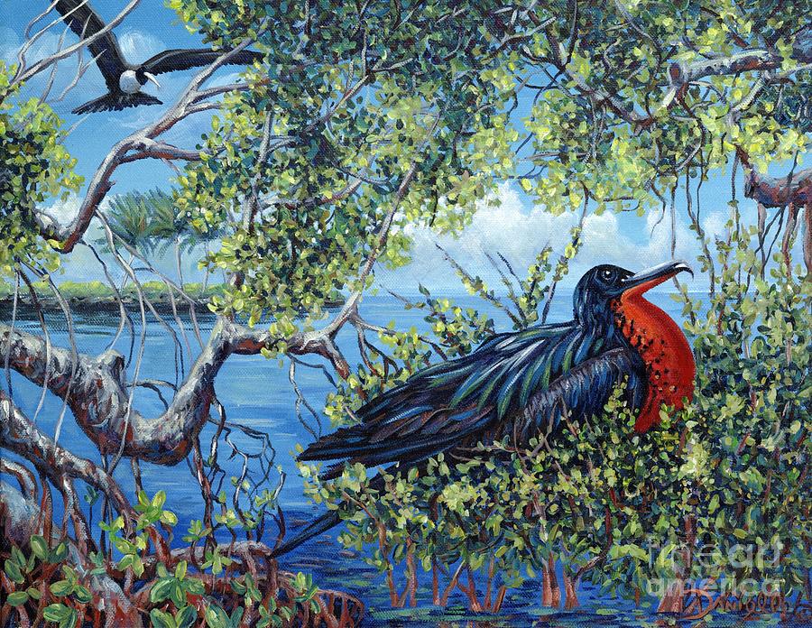 Bird Painting - Love Found by Danielle Perry