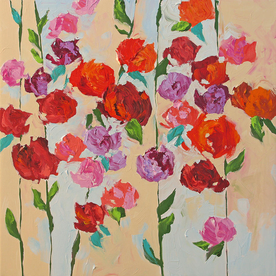 Love Garden Painting by Linda Monfort