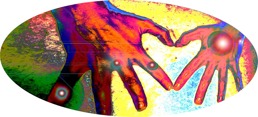 Love Hands Mixed Media by Laura Pierre-Louis