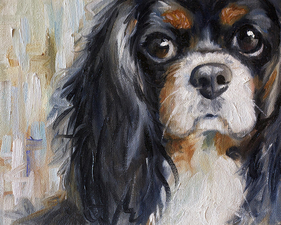 Cavalier King Charles Spaniel Painting - Love by Mary Sparrow