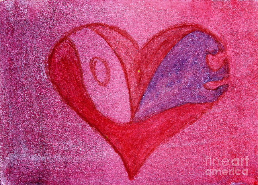 Love Heart 2 Painting by Donna Walsh