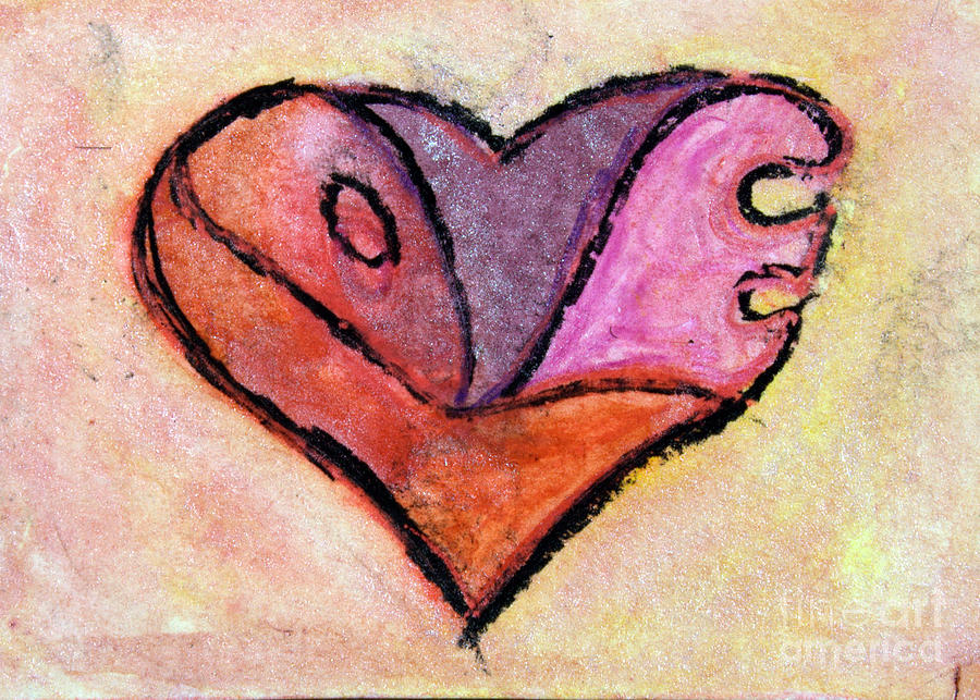 Love Heart 4 Painting by Donna Walsh