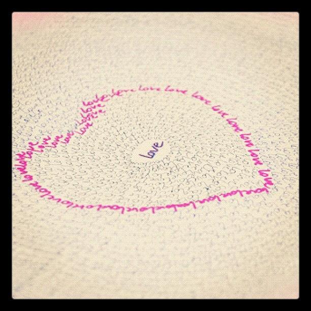 Pink Photograph - #love #heart #write #handwriting #cute by Katie Ball