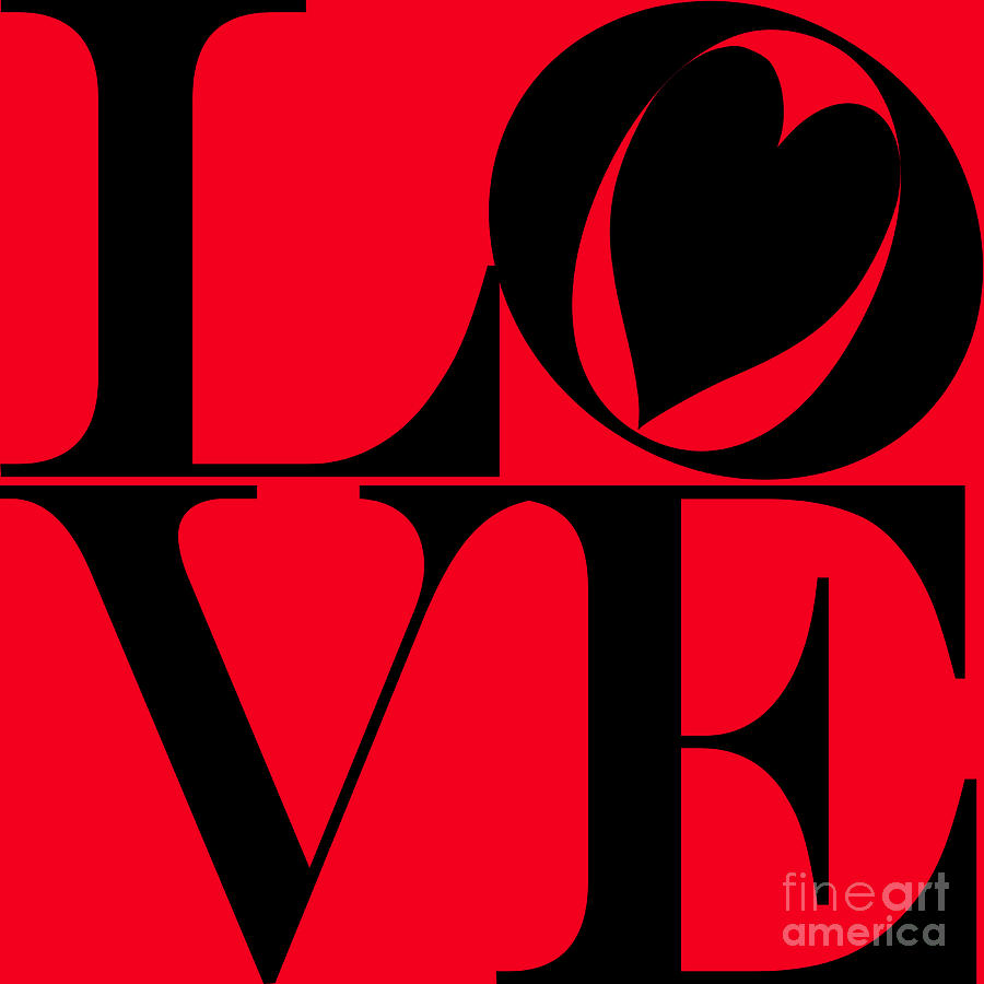 Love In Black And Red Photograph