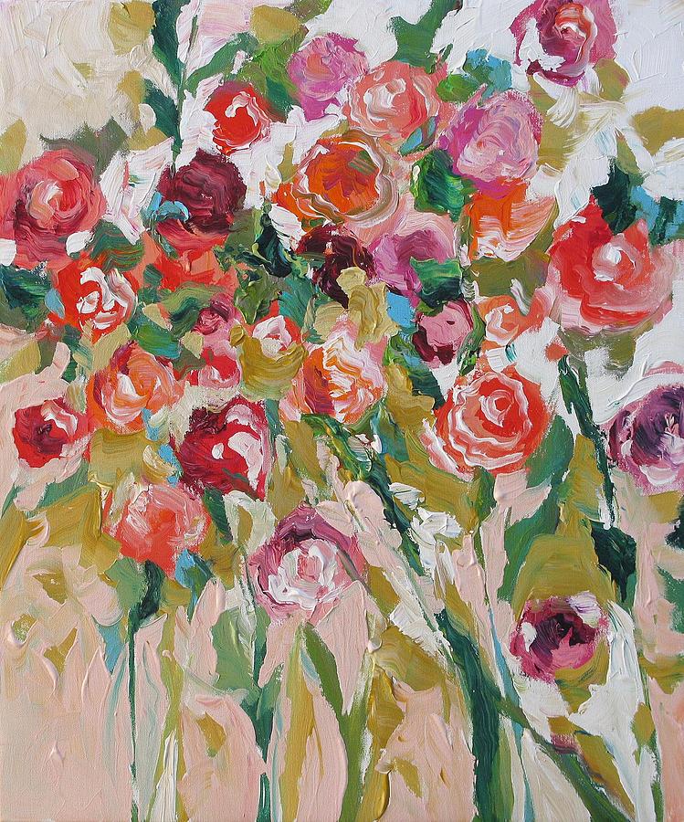 Love In Bloom Painting by Linda Monfort