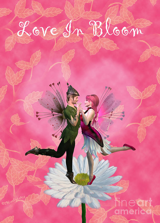 Fairy Digital Art - Love In Bloom by Two Hivelys