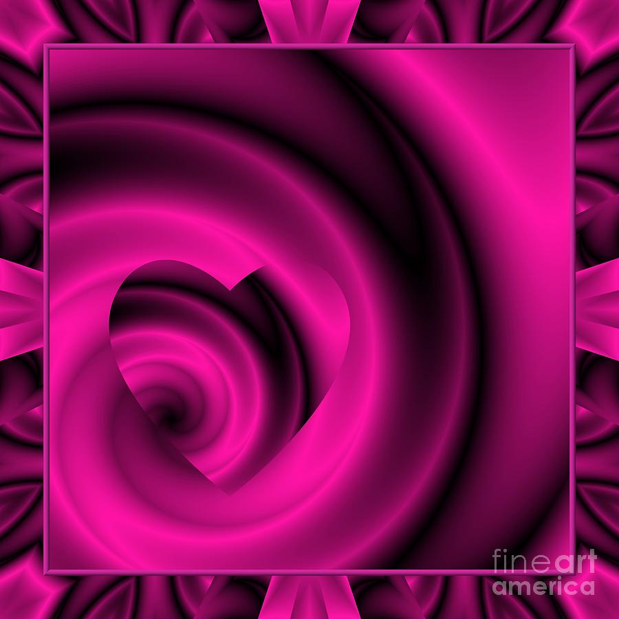 Love In Disguise Purple Passion Framed Digital Art by Rose Santuci-Sofranko