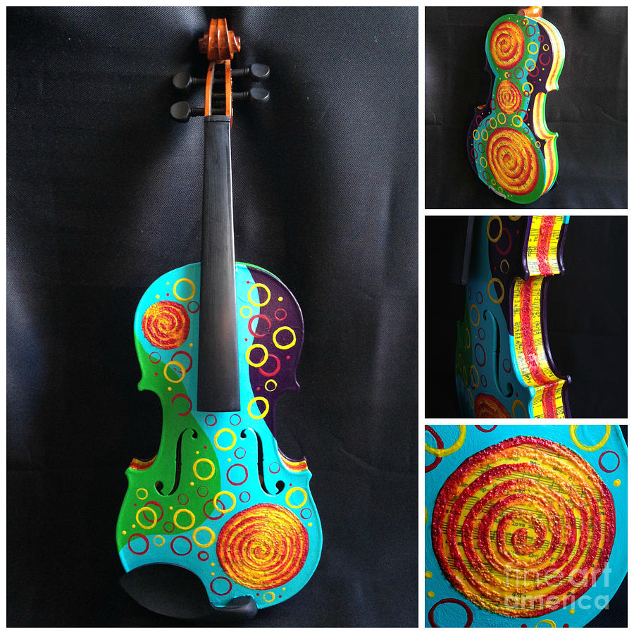 Violin Painting - Love in Equal Measure by Marcella Alexandria