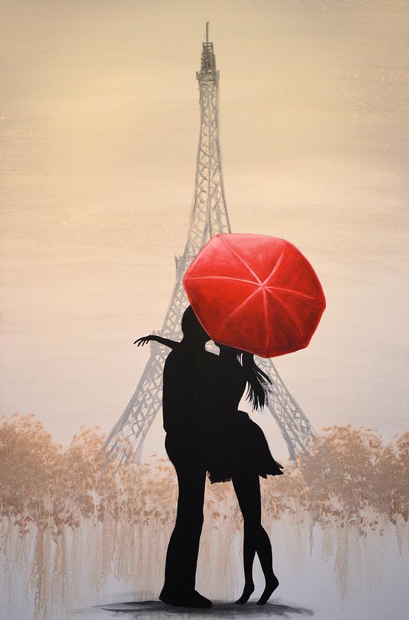 Love In Paris Painting by Amy Giacomelli