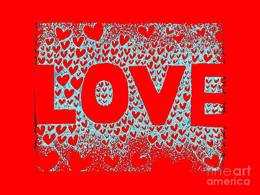 Love In Red Mixed Media