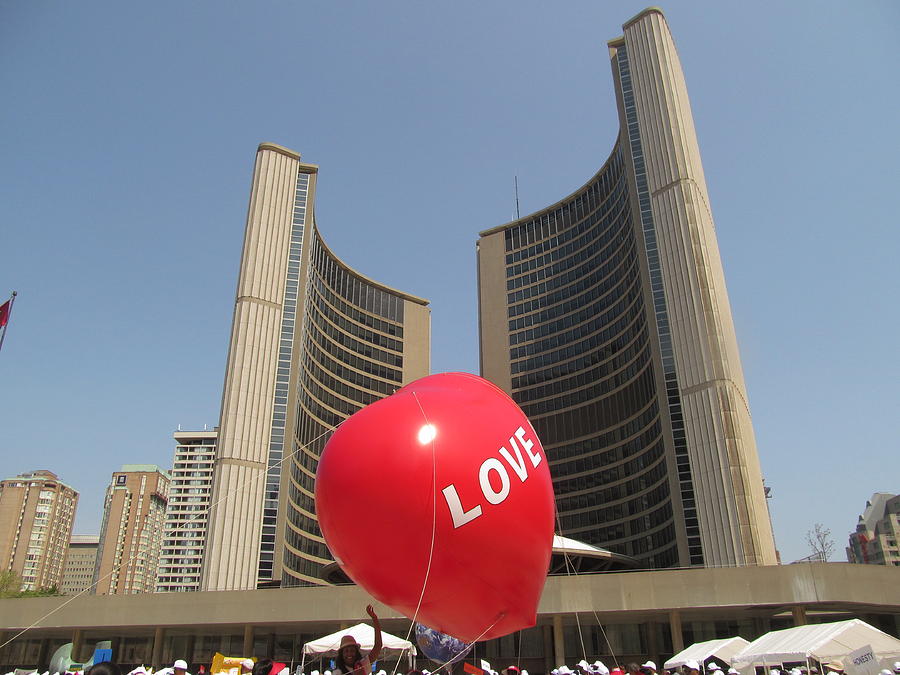 love in Toronto City Hall Photograph by Alfred Ng