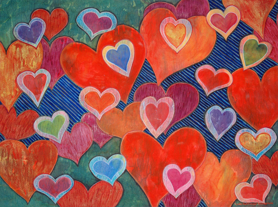 Love Is All Around Painting by Lynda Hoffman-Snodgrass