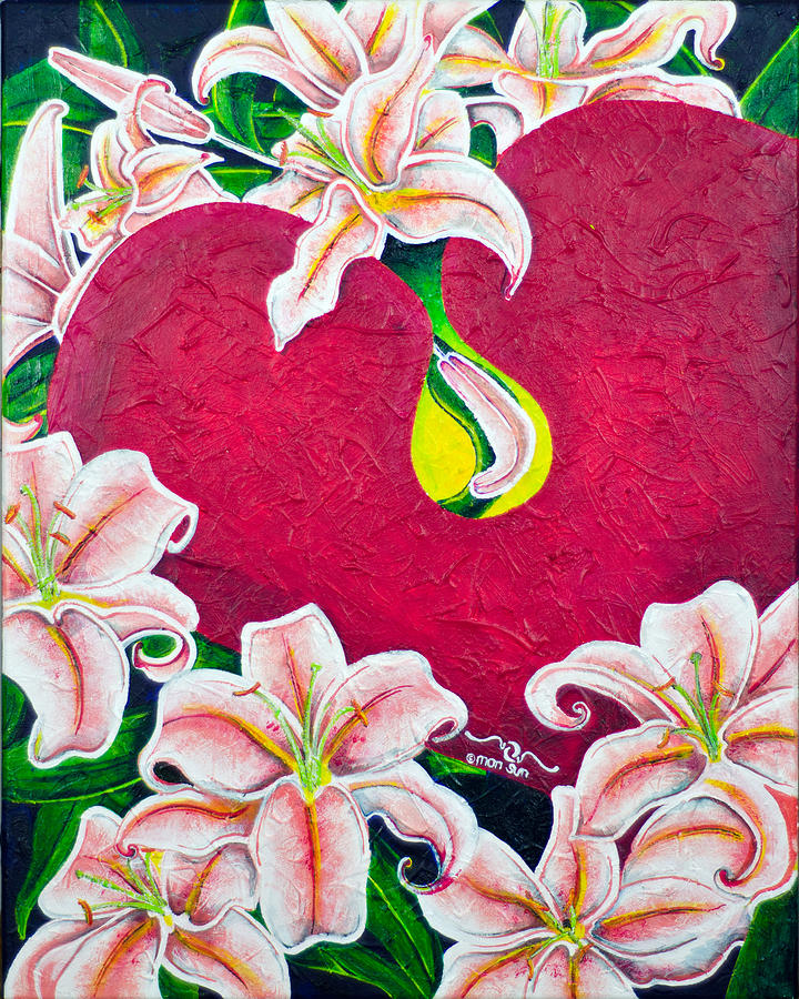 Love is Flourishing Painting by Divinity MonSun Chan