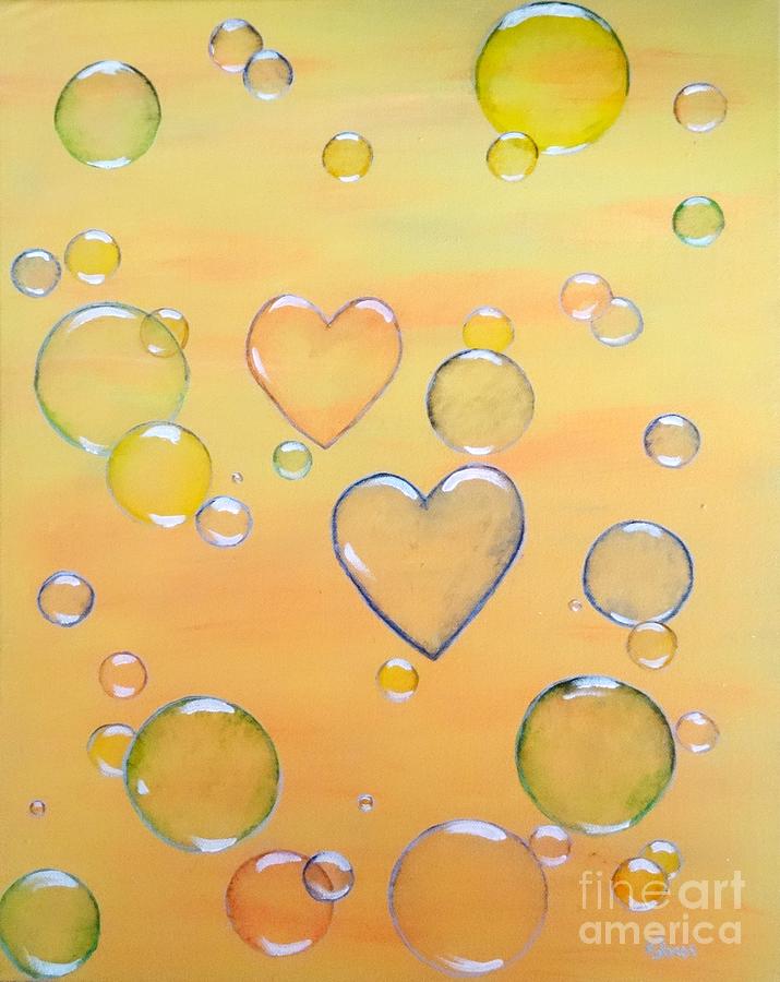 Love is in the Air Painting by Karen Jane Jones