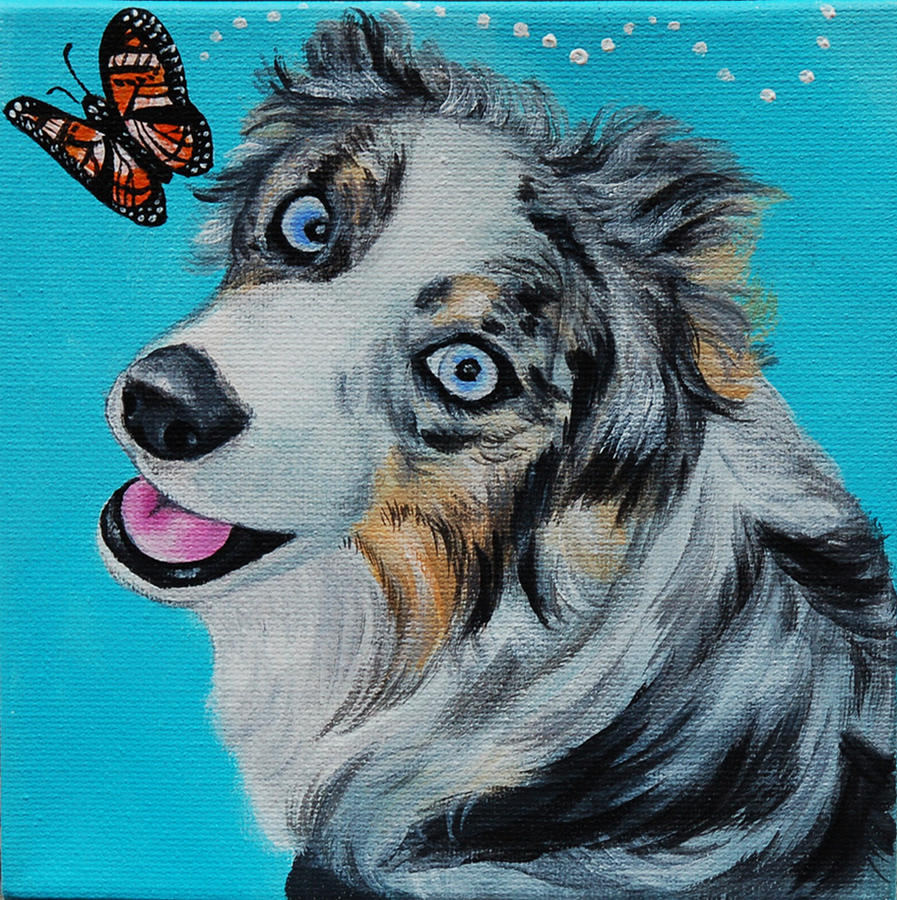 Butterfly Painting - Love Is In The Air by Lauren Elizabeth
