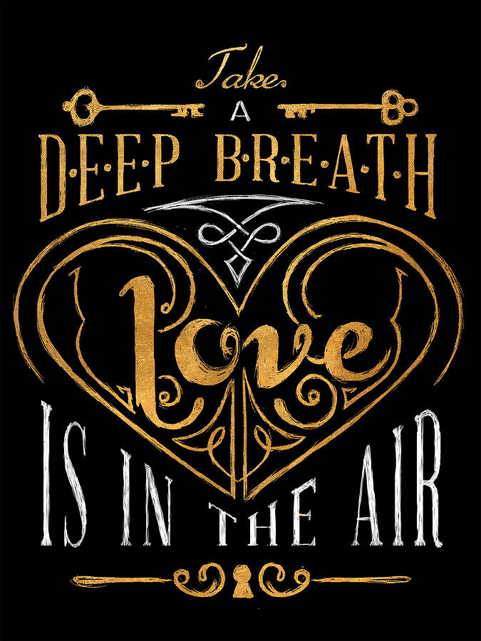 Key Digital Art - Love Is In The Air by South Social Graphics