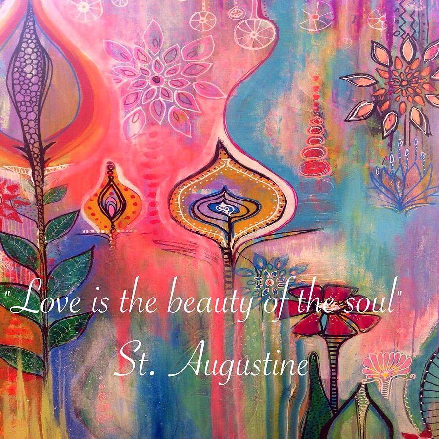 Love is the beauty Painting by Robin Mead