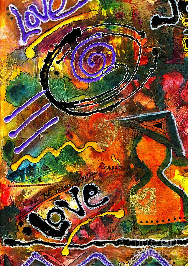 Love is Waiting for Me to Come Home Mixed Media by Angela L Walker