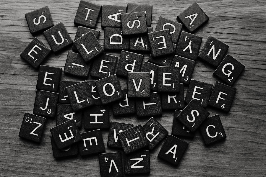 Love Letters Black and White Photograph by Terry DeLuco