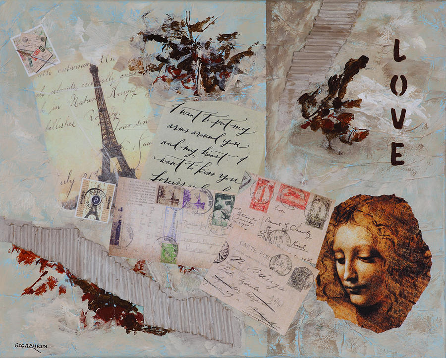 Love Letters Painting By Gig Laurin Fine Art America Love Letters Gig Laurin