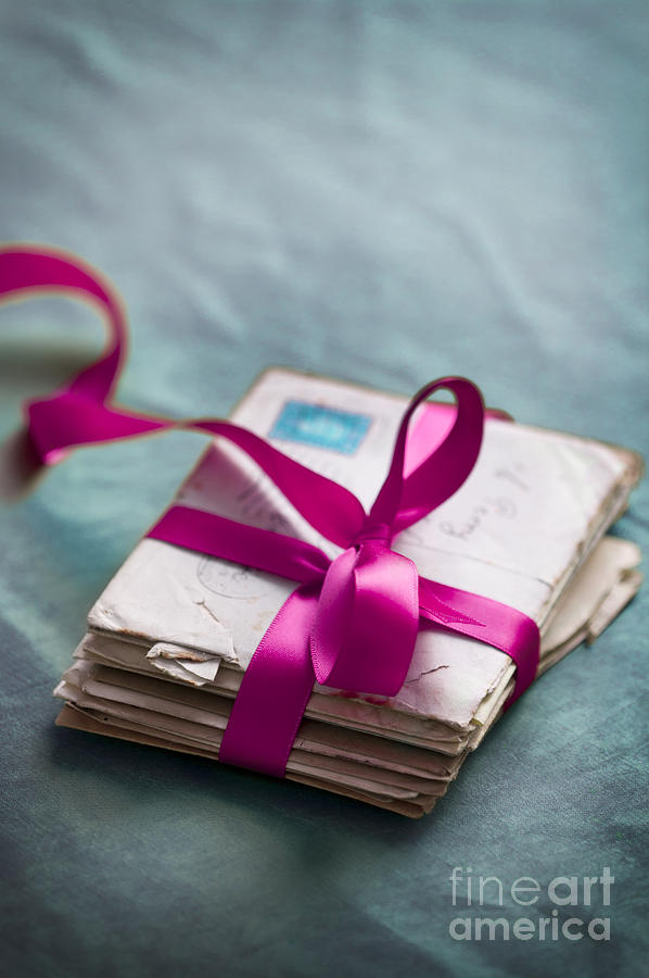 Love Letters Tied With Ribbon Photograph by Lee Avison