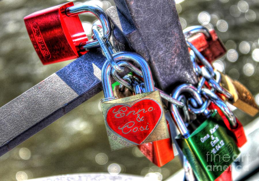 Love Locks Photograph - Love Locks by Ines Bolasini