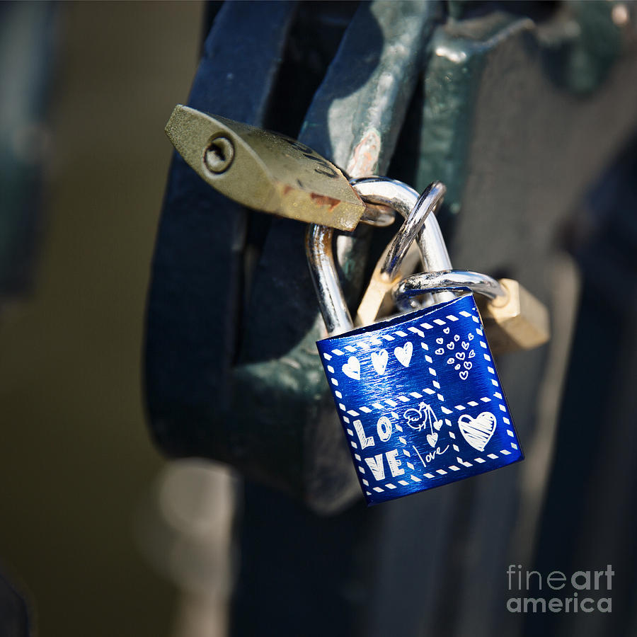 Love locks Photograph by Jane Rix