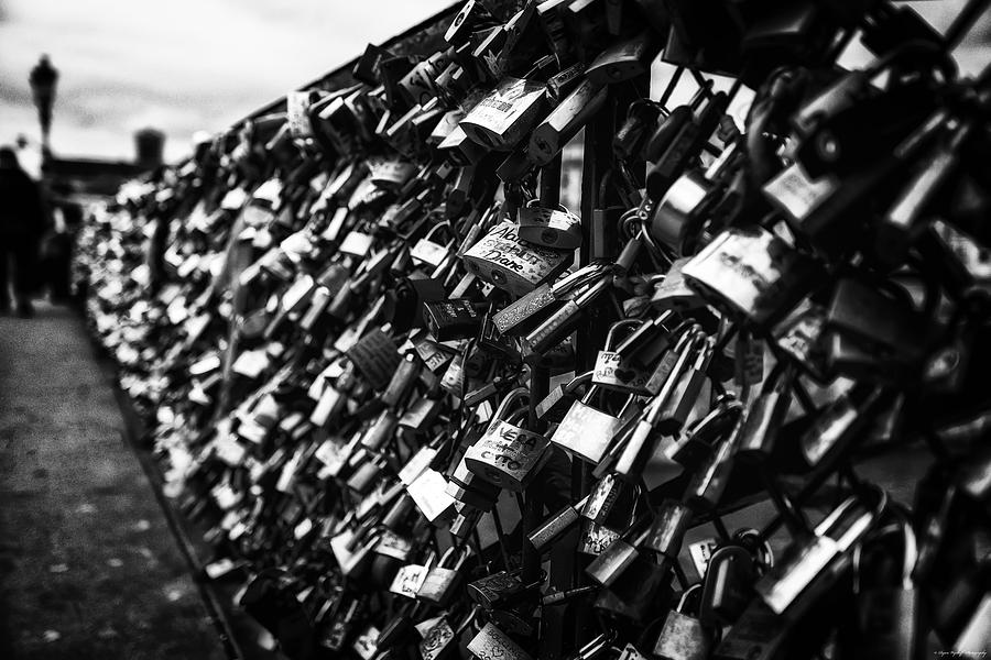 Love locks Photograph by Ryan Wyckoff
