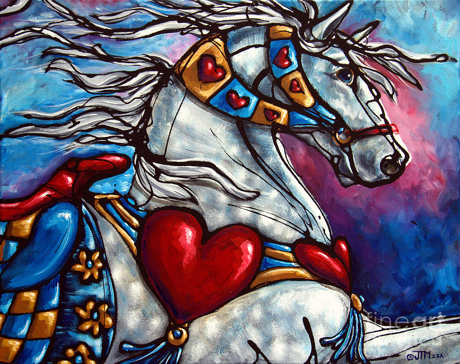 Love Makes the World go Round Painting by Jonelle T McCoy