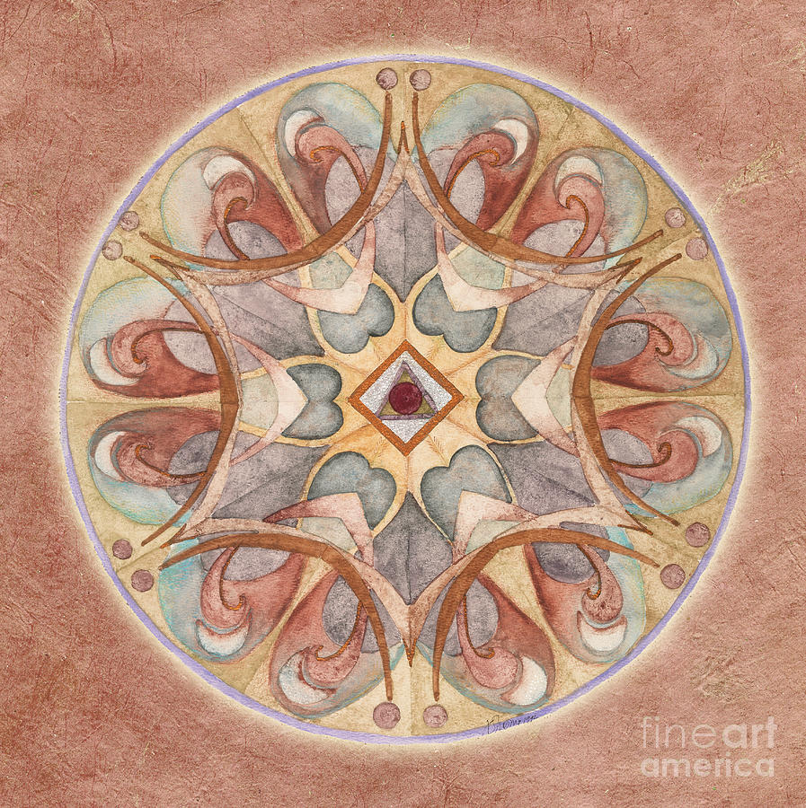 Love Mandala Painting by Jo Thomas Blaine