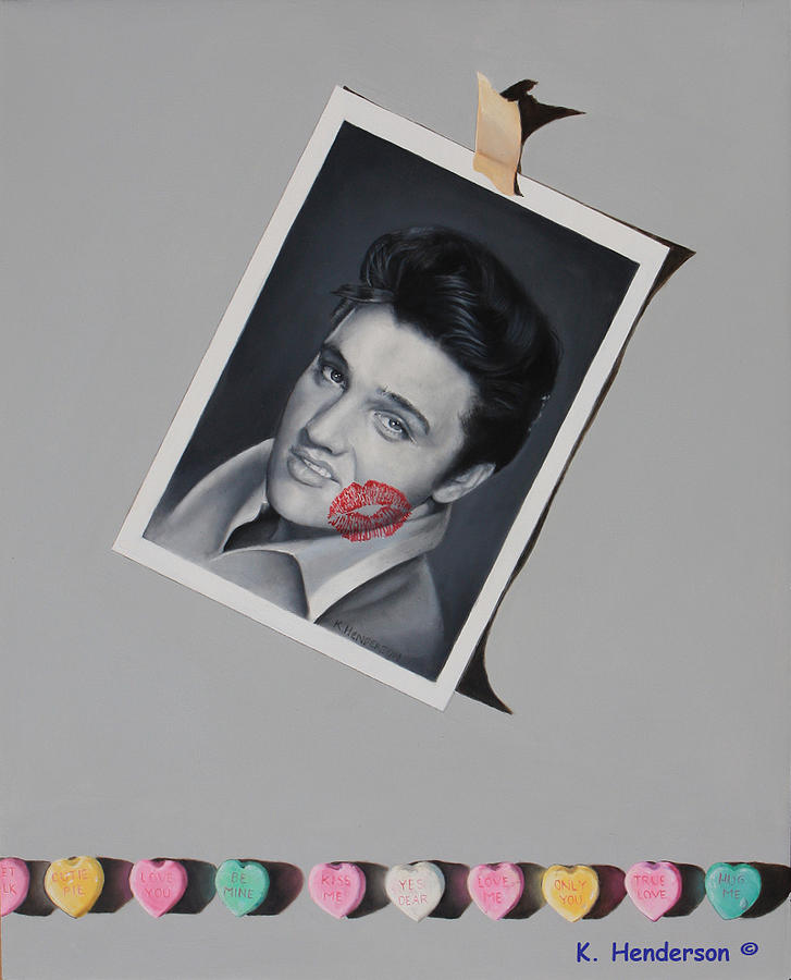 Elvis Presley Painting - Love Me Tender by K Henderson by K Henderson