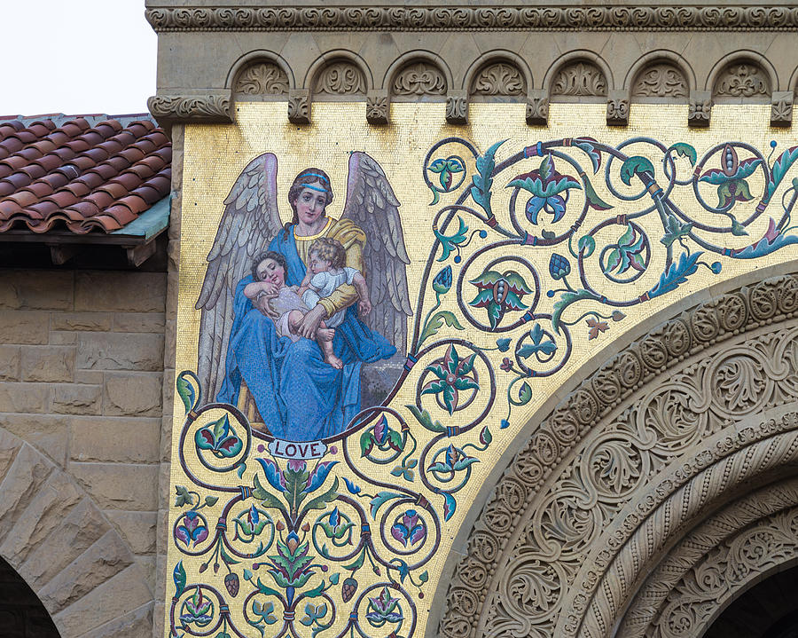 Love Mosaic Detail Stanford Memorial Church  Photograph by Priya Ghose