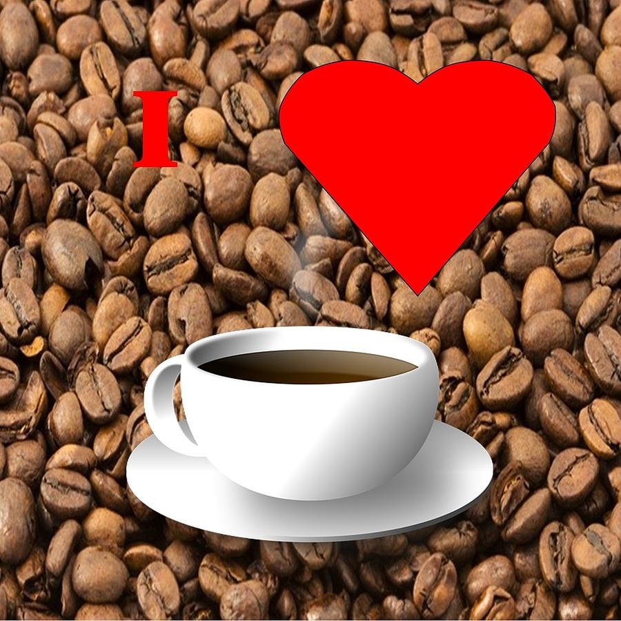 Love My Coffee Digital Art by Florene Welebny