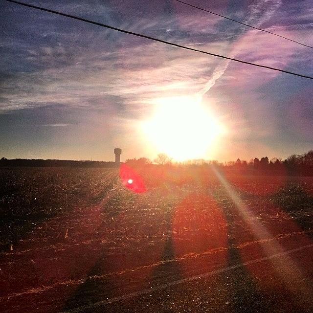 Country Photograph - Love My Drive Into Work. #country by Ben Strahsburg