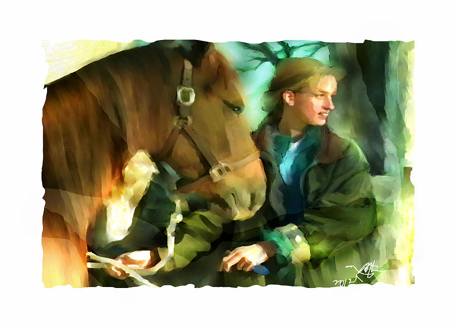 Love Of Horses Digital Art by Bob Salo