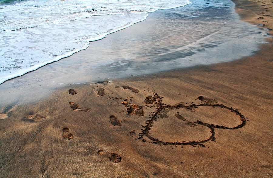 Love On The Beach Photograph by Linda Sannuti