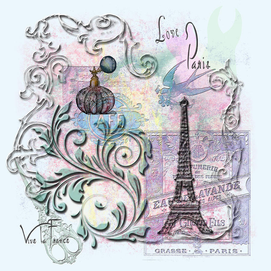 Love Paris Digital Art by Linda Carruth