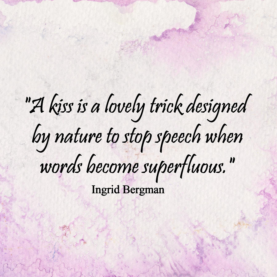 Love Quote - Angel Kiss Painting by Barbara St Jean