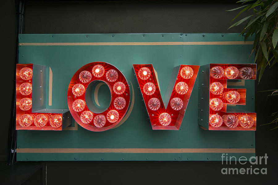 Sign Photograph - Love  by Rob Hawkins