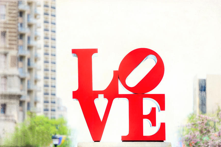 Love Sculpture - John F Kennedy Plaza in Philadelphia - Downtown Photograph by Photography  By Sai