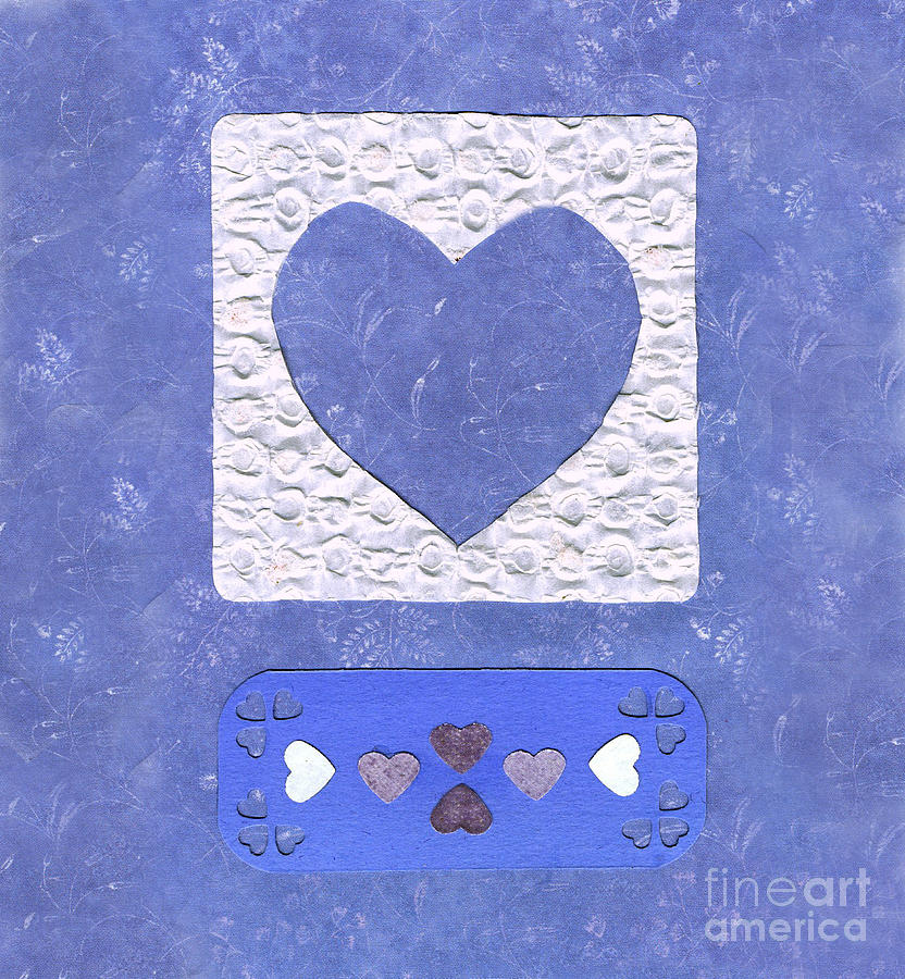 Love Series Collage - Heart 6 Mixed Media by Ellen Miffitt