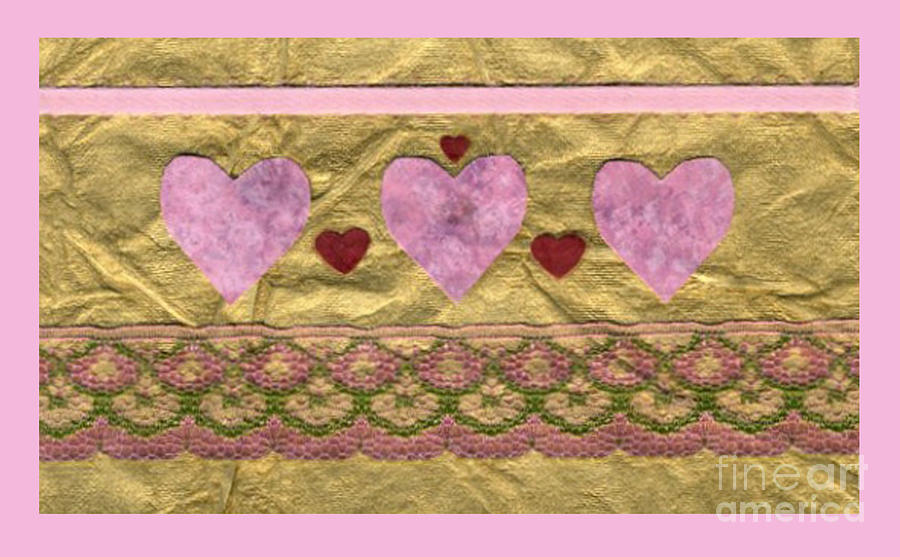 Love Series Collage - Heart 10 Mixed Media by Ellen Miffitt